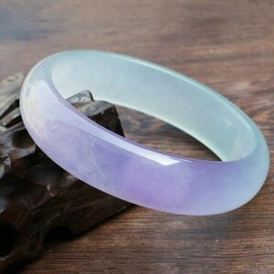 Natural Violet Jade Bangle, Real Jadeite Bangle, Gemstone Bangle For Women, Gift For Her, Bangle Bracelet, Birthday Gift