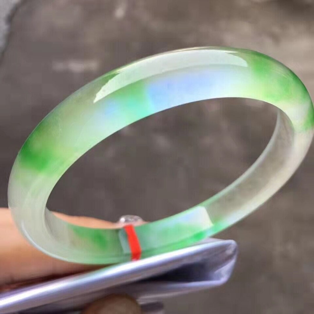 Genuine Natural Jade Bangle, Real Jadeite Bangle, Gift for Her