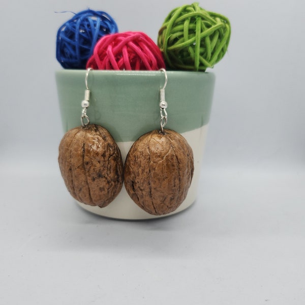 Nut earrings