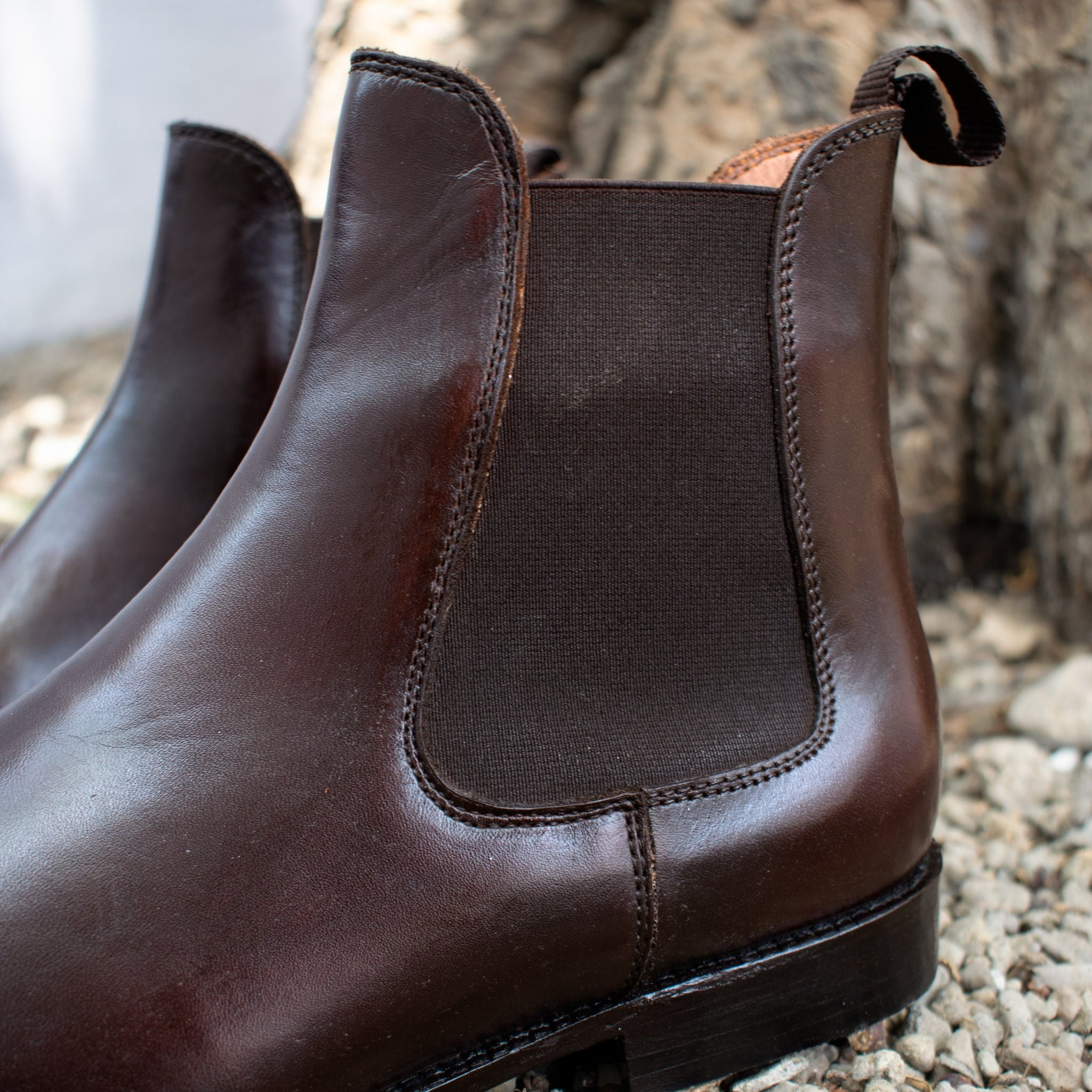 Nib! CALDEN Brown Leather Chelsea Boots Tall elevator Men Shoes Amazon.com | CALTO Men main image 4