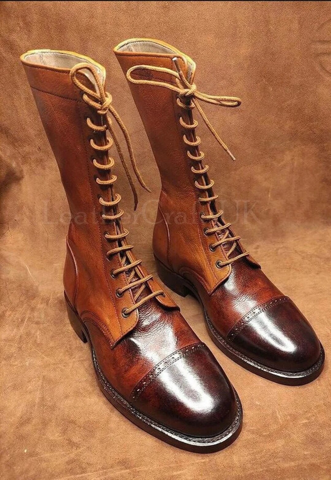 Bottes Hautes Italiennes Faites Main Pour Hommes - Chaussures Minimalistes Respirantes Antidérapantes Pour Randonnée