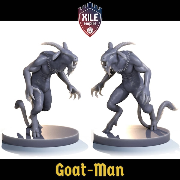 Goat-Man 28mm, D&D, Pathfinder, mz4250