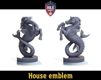 House Emblem: Velaryon, set of 6, pick a color