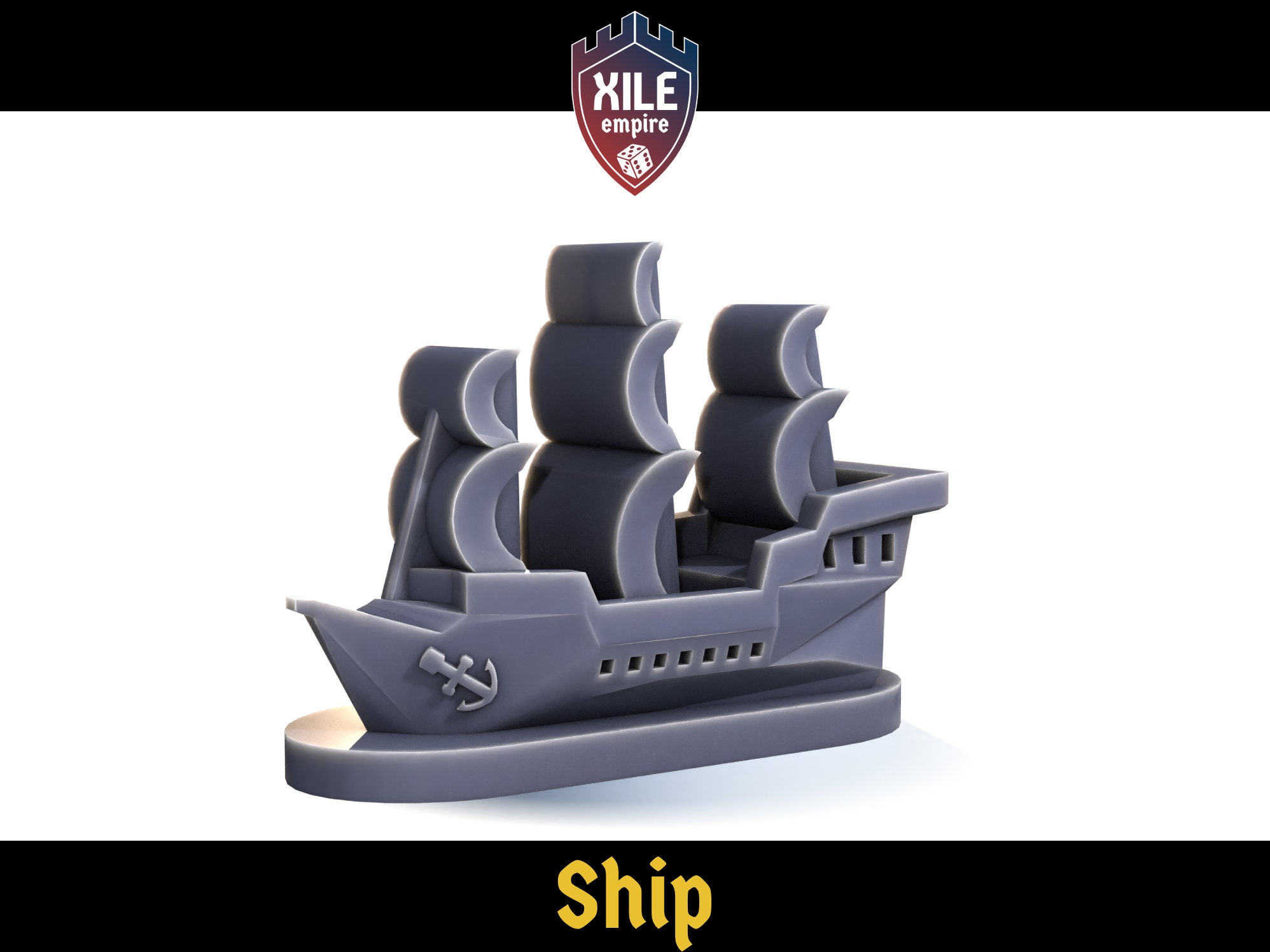 Board game ship, set of 8, pick a color