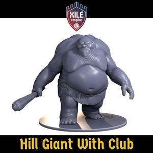 Hill Giant avec massue 28 mm, D&D, Pathfinder, mz4250