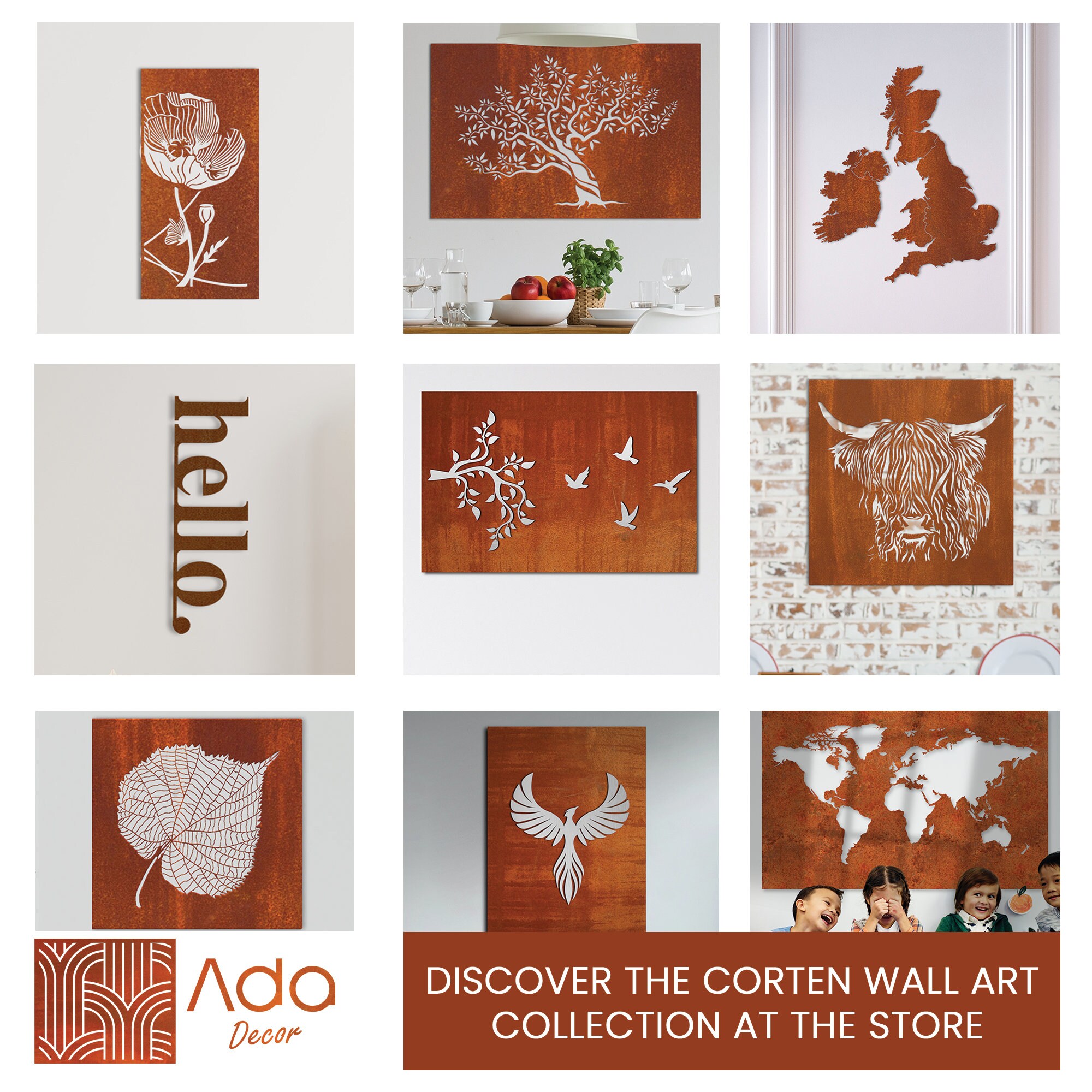 horse-run-cycle-rusty-corten-steel-wall-art-etsy