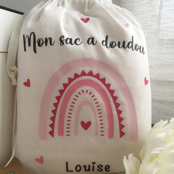 Pochon coton bio / Sac de rangement enfant / pochon personnalisé