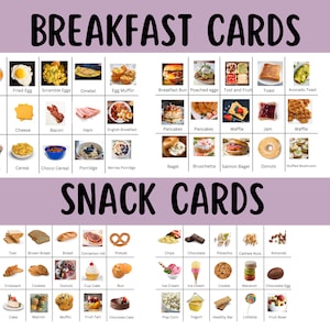 225 Food Pecs 4 Choice Boards , Food PECS ,visual Aid Schedule ...