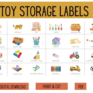 88 Printable Toy Storage Labels for IKEA Trofast – Perfect for Playrooms | Classrooms | Daycare | Instant Digital Download