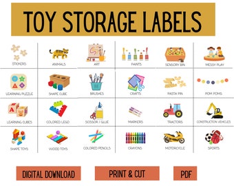 88 Printable Toy Storage Labels for IKEA Trofast – Perfect for Playrooms | Classrooms | Daycare | Instant Digital Download