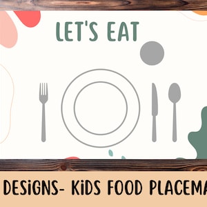 Jogo americano Montessori para impressão, Pickey Eaters, gráfico de comida infantil, jogo americano educacional, jogo americano infantil, jogo americano infantil, download digital