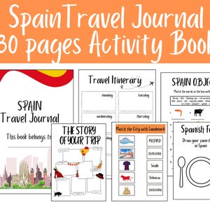 Attività di viaggio in Spagna, Schede didattiche stampabili per bambini per Barcellona, Pagine da colorare, Lavoretti con la bandiera spagnola, Cibo spagnolo, Gioco di spie, Esplora la Spagna
