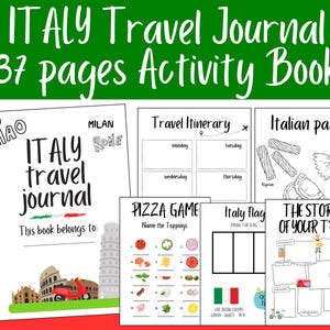 Actividades de viaje a Italia, hojas de trabajo imprimibles para niños sobre Italia, páginas para colorear, manualidades con la bandera italiana, comida italiana, juego de espías, explorar Roma