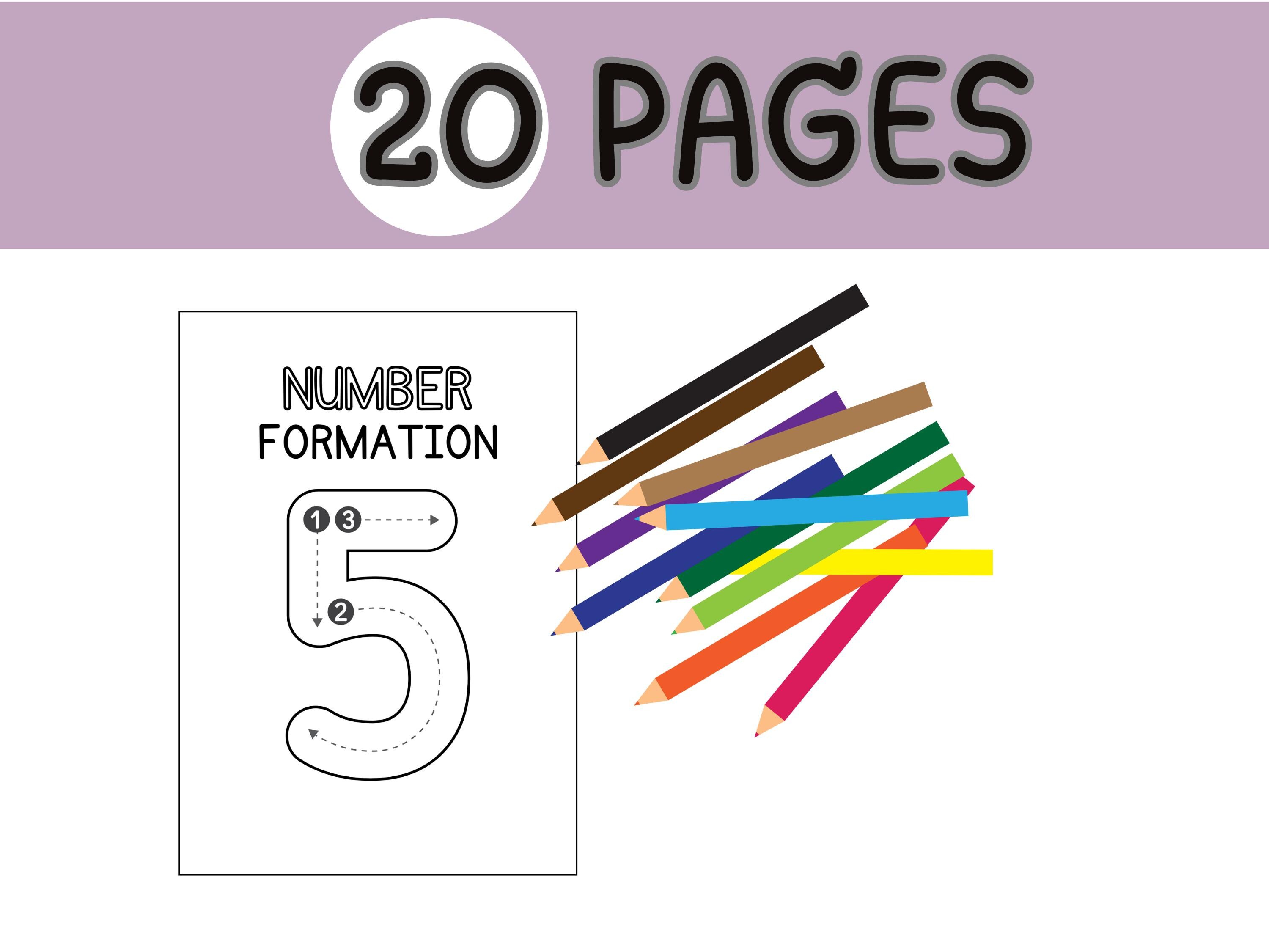 Printable Number Learning Worksheets for Kids | Tracing & Writing ...