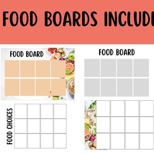225 Printable Food Images for Kids | Meal Planning Boards | Fun ...