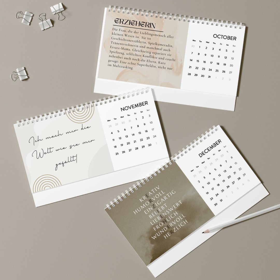 Erzieherin Kalender - Etsy