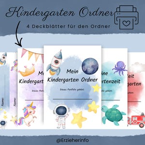 Kindergarten Ordner Vorlagen