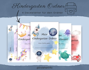 Kindergarten folder templates