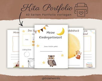 Portfolio templates for kindergarten