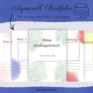 Watercolor portfolio templates