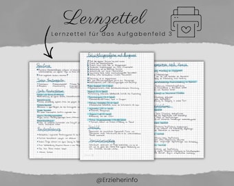 Early Childhood Educator Learning Sheet, Task Area 3