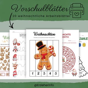 Winter-themed worksheets for preschool and primary school | Digital download | Playful learning in winter