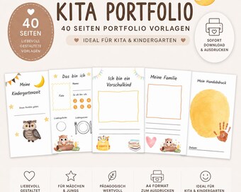 Portfolio templates for kindergarten