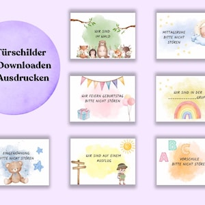 Aushänge für die Kita | Digitaler Download | Praktische Schilder für den Alltag