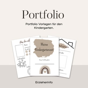 Portfolio templates for kindergarten