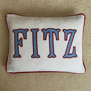 Applique Monogram Pillow Etsy