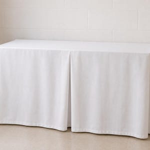 Dorm desk skirt/ Customize table skirt/ Made to order fitted pleated ruffled tableskirt