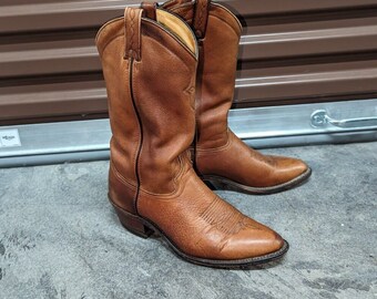 Adilene Women's Size 9 Brown Western Leather Cowboy Boots