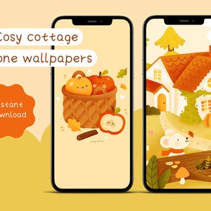 Cosy Cottage Phone Wallpapers | Digital Download | Set of 2 Phone Baackgrounds