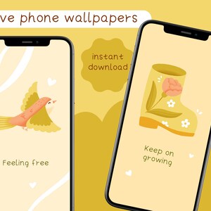 Spring Phone Wallpaper | Self Love Cute Digital background