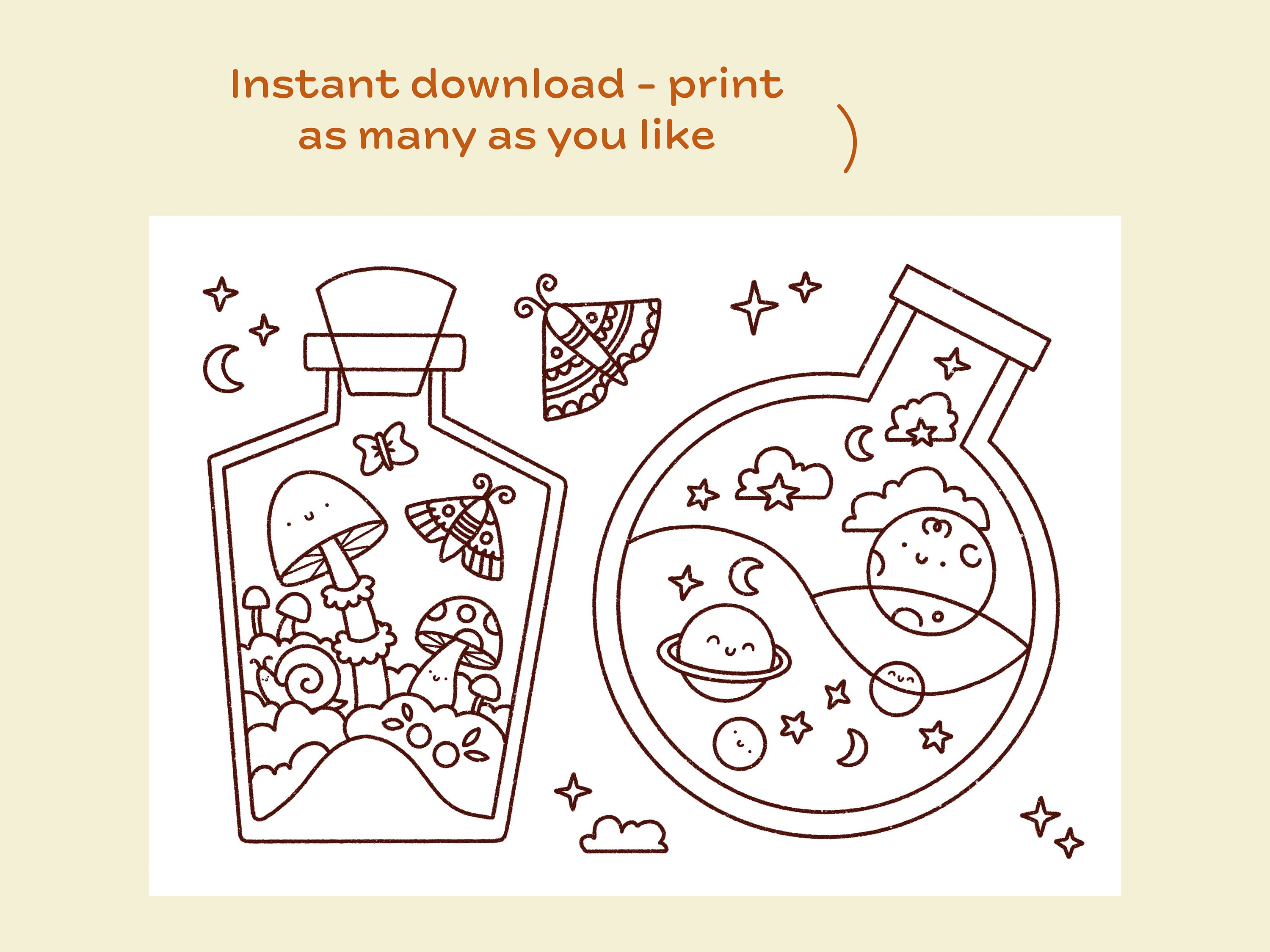 Digital Colouring Page Adult Colouring Page Instant Download Printable