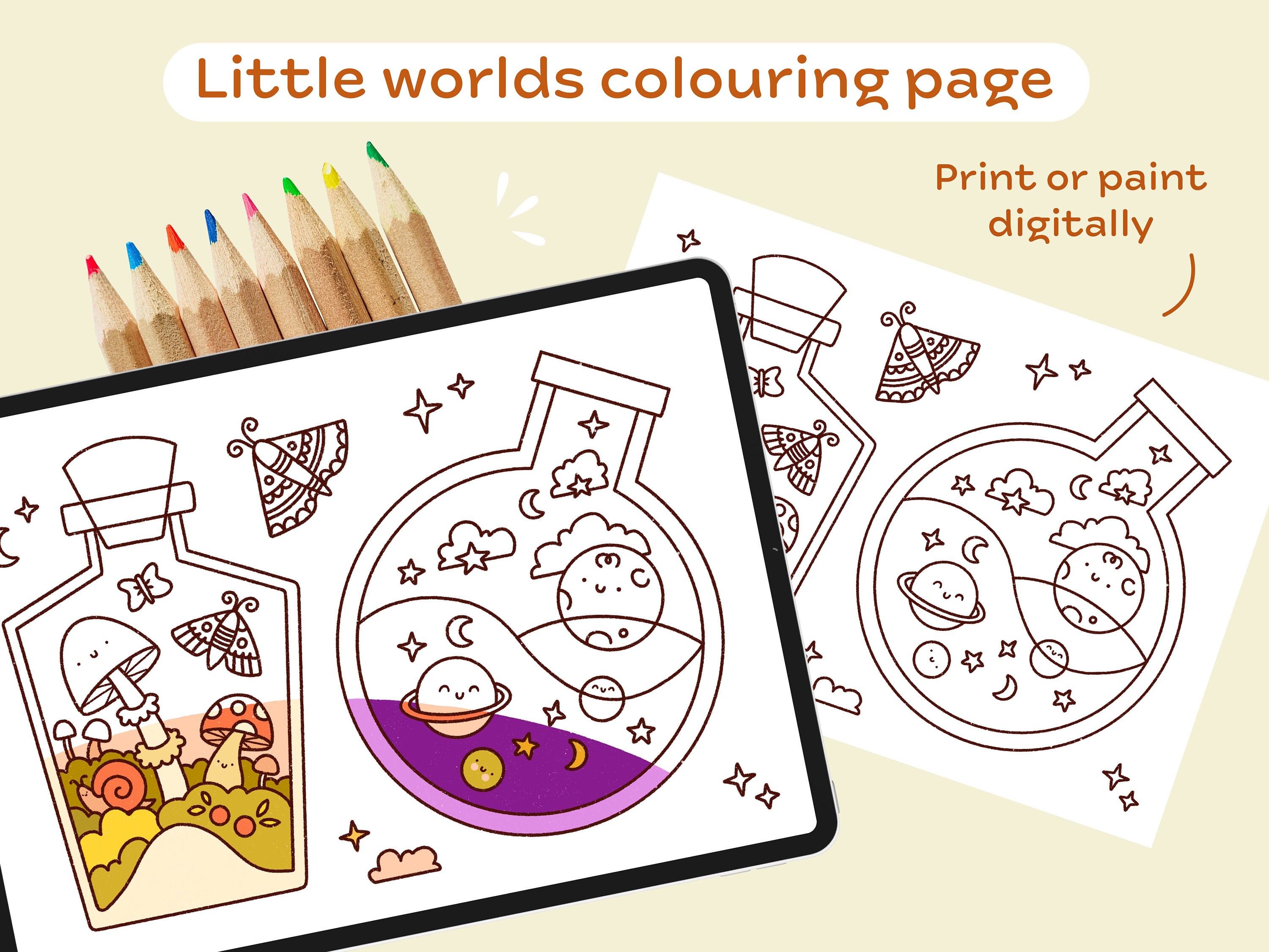 Digital Colouring Page Adult Colouring Page Instant Download Printable