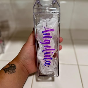 16oz Acrylic milk Carton team gift for soccer futbal volleyball football party favors customizable party decor sports gift