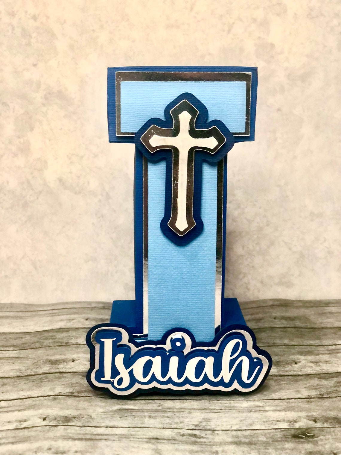 Custom 3D Letter Name Sign, Baptism, First Communion Decor - Etsy