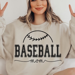 Baseball Mom Svg, Chemise de baseball SVG, Baseball svg, Téléchargement instantané, Mom Life Svg, Fichiers SVG pour Cricut, Silhouette, Vecteur, DXF PNG Eps