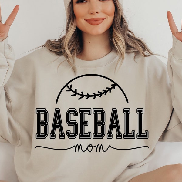 Baseball Mom Svg, Camiseta de béisbol SVG, Béisbol svg, Descarga instantánea, Mom Life Svg, Archivos svg para Cricut, Silueta, Vector, DXF PNG Eps