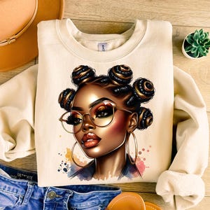 Afro Woman Curly Hair Png, Black Woman Png, Black Girl Png, Black Girl Magic Png, Afro Girl Png, Black Woman Fashion Png, Black Girl Clipart