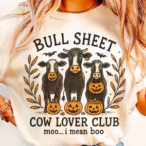 Bull Sheet PNG, Halloween Png, Bull Png, Ghost Cows Png, Funny Cow Png, Fall Png, Cow Lover Png, Spooky Season Png, Instant Download
