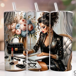 Boss Girl Tumbler Wrap, Woman Business Owner 20 oz Skinny Sublimation Tumbler Design, Female Business Owner Sublimation Design, Boss Lady
