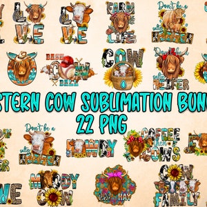 Cow Png Bundle, Western Png Bundle, Cow Sublimation Bundle, Western Sublimation Bundle,Farm Animals Png,Sublimation Designs,Digital Download