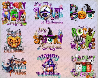 Halloween Sublimation Designs Bundle Png, Halloween Png Bundle, Halloween Designs Bundle, Sublimation Designs Downloads, Digital Download