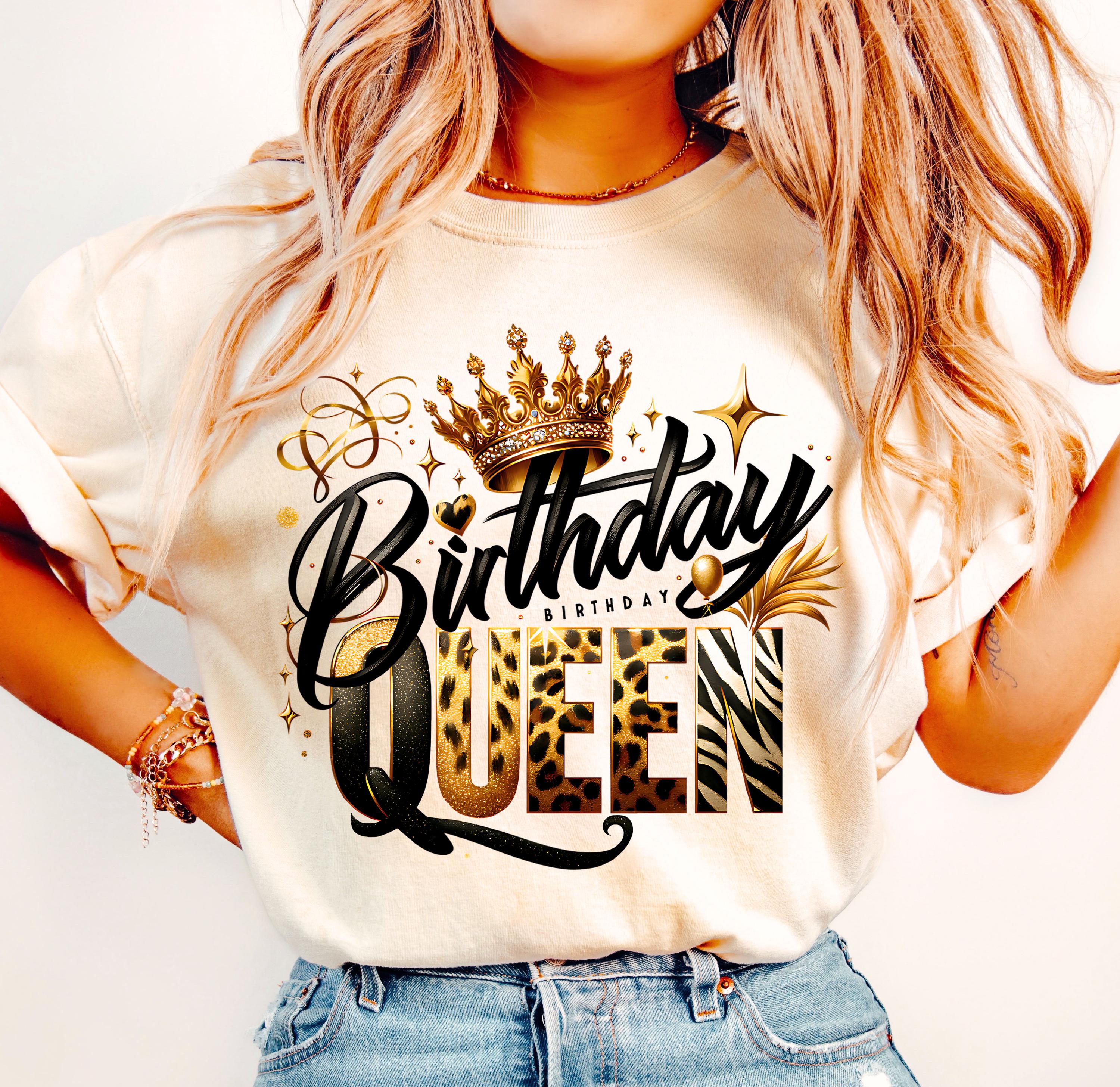 birthday queen shirt dress Plus Size Birthday Queen Sequin Dress, White, 2X