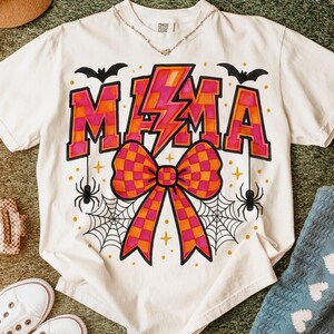 Retro Halloween Mama Coquette Png, Coquette Bow Halloween png, Halloween Mama Png, Mama Png, Halloween Png, Coquette Png, Png Sublimation