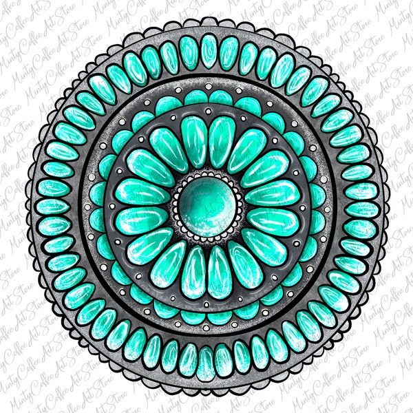 Turquoise Gemstone Png, Watercolor Png, Gemstone Png, Western Gemstone Png, Western Clipart,Hand Drawn Clipart,Sublimation Designs Downloads