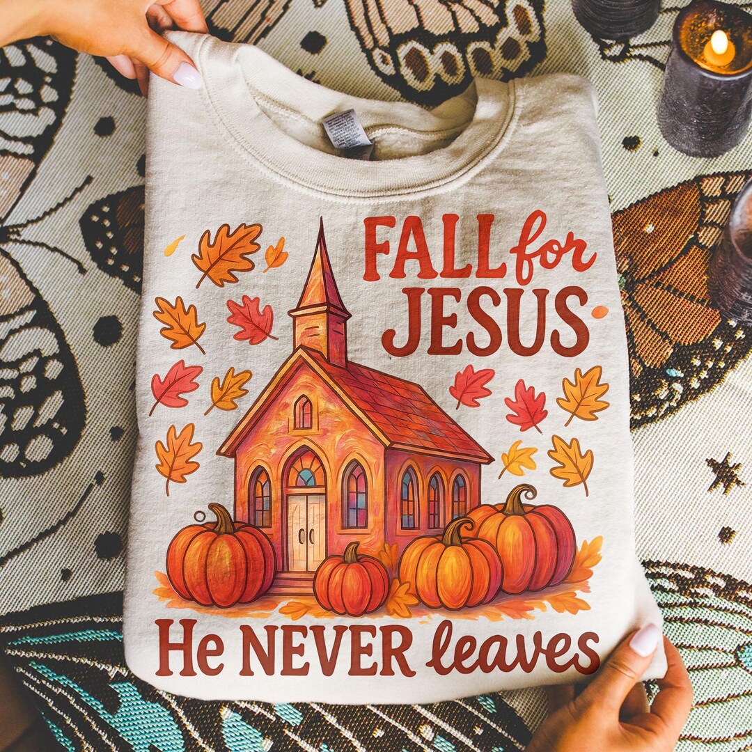 Fall for Jesus Png, Floral Christian Fall Png, Preppy Autumn Pumpkin ...