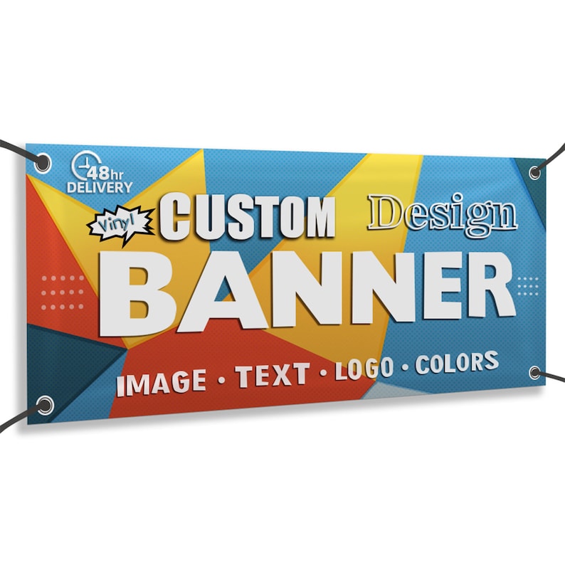 Custom Banners and Signs With Full Color Photo Image Text, Personalized